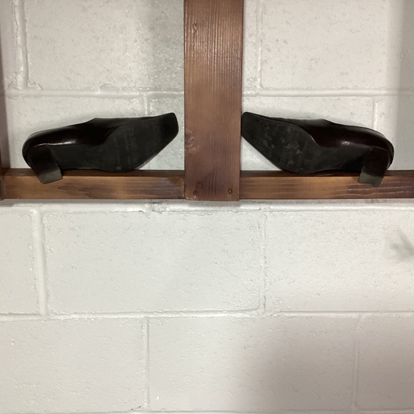 Franco Sarto Heeled Bootie Shoes | Square Pointed Toe | Stylish! - Picture 3 of 4